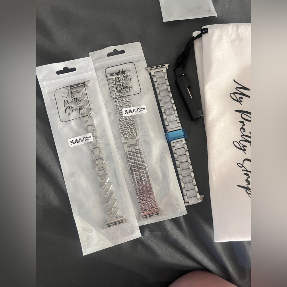 3 Bundle NEW My Pretty Strap Apple watch bands-Band for 38/40/41/42mm + tool